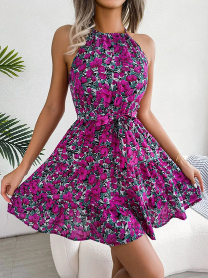 Women's Floral Ruffle Dress