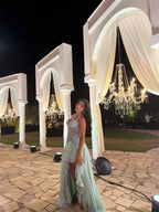 Halter Lace Prom Dress