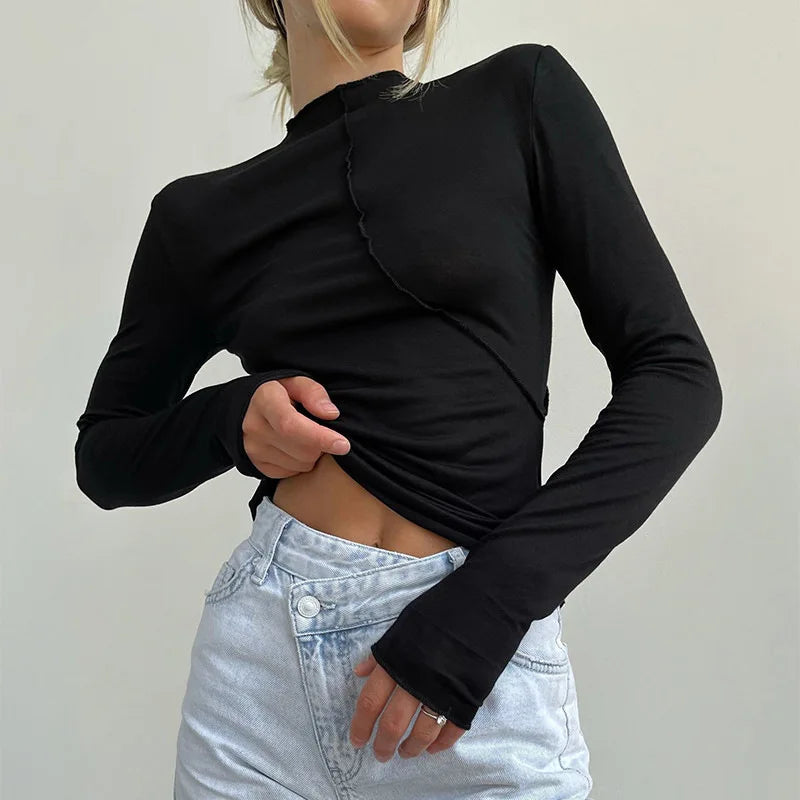 Broadcloth Solid Crew Neck True-To-Size Fit T-Shirt