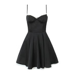Satin Spaghetti Strap Mini Dress