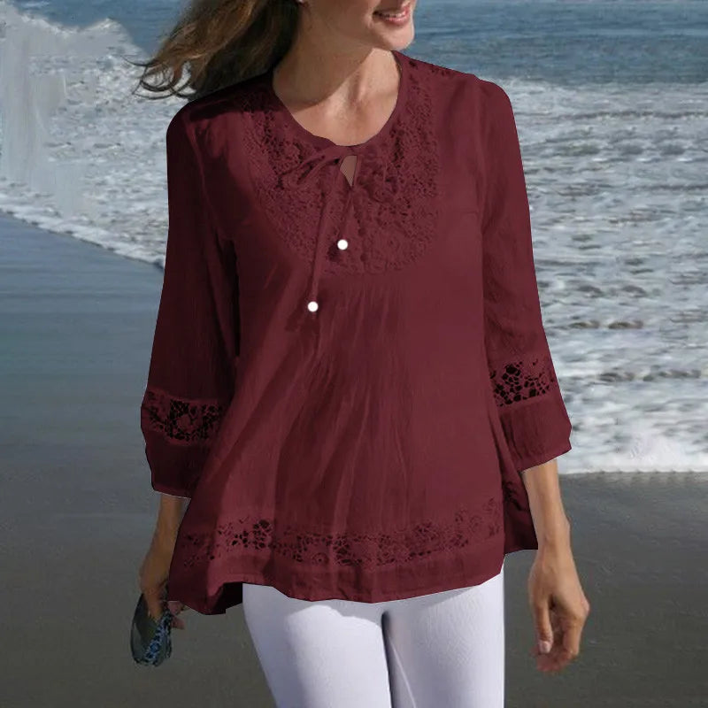 Cotton Lace Loose Top