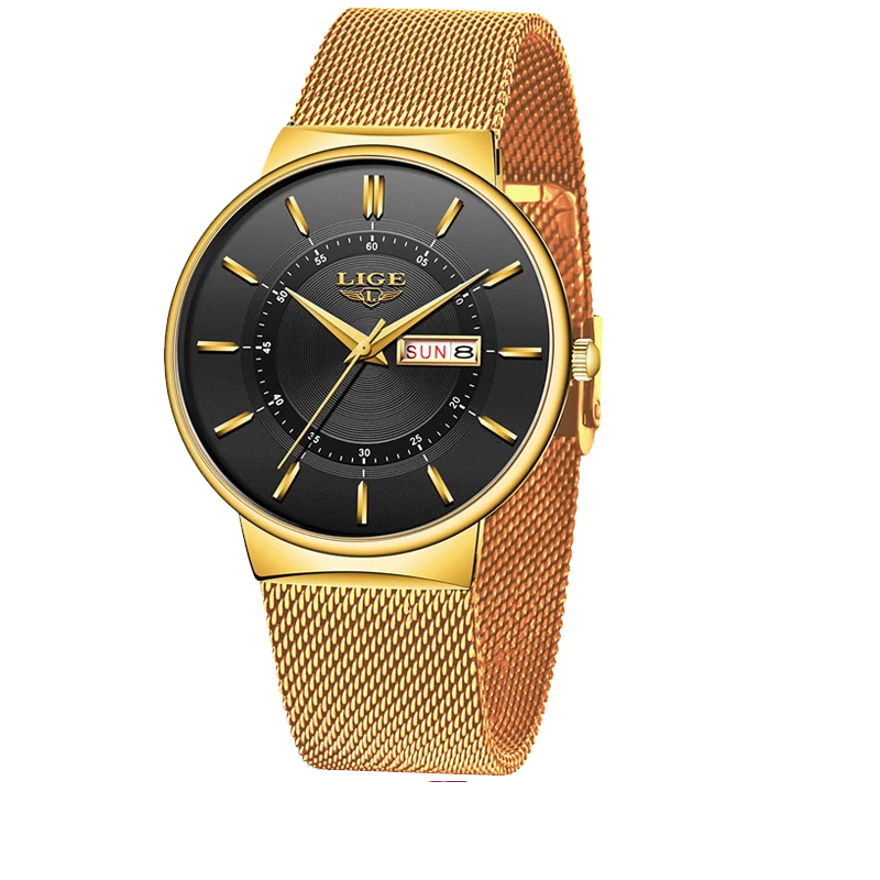 LIGE Ultra-Thin Steel Quartz Watch