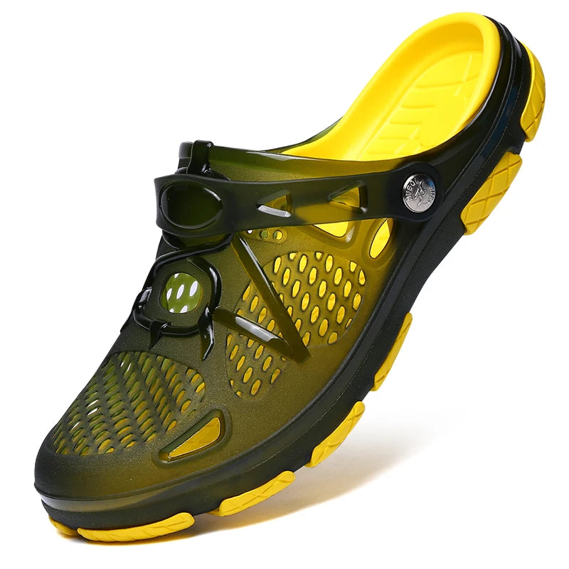 Cushioned Color-Block Sport Sandals