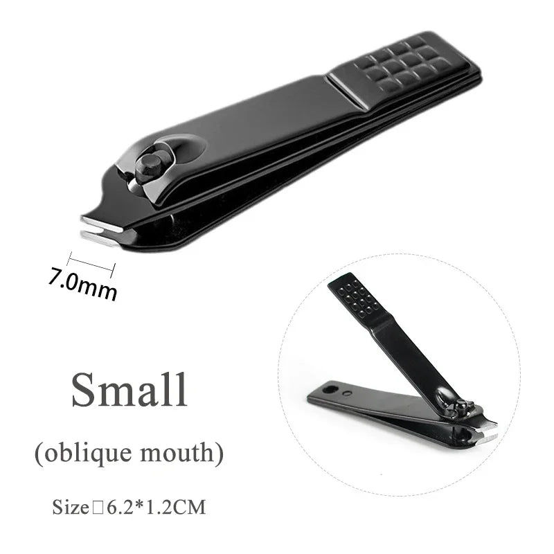 Black Nail Clippers Stainless Steel