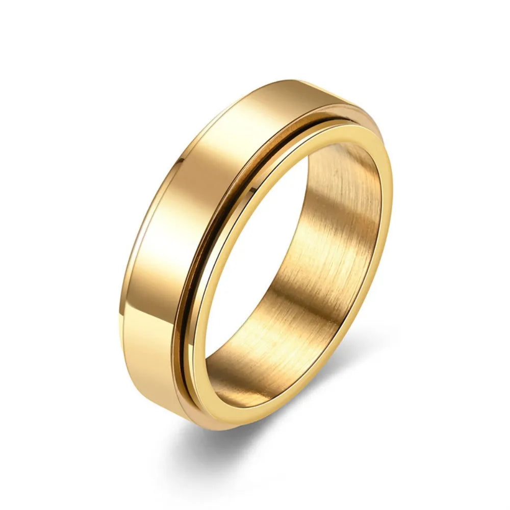 Black Titanium Spinner Ring