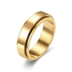 Black Titanium Spinner Ring