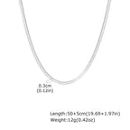 Vnox Flat Snake Necklace