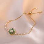 Double-Layer Sunflower Necklace Set