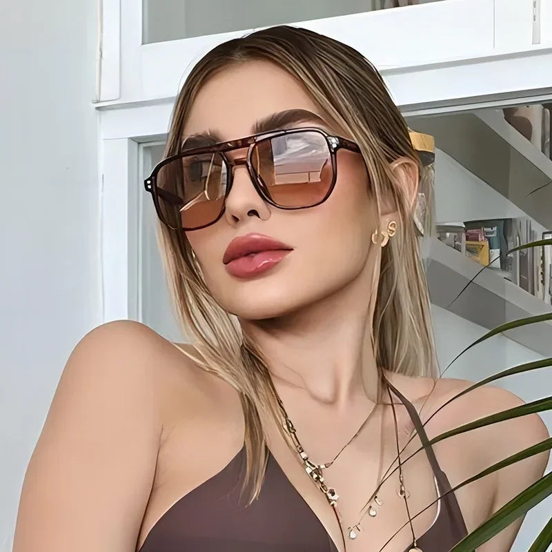Women Thick Frame Sunglasses