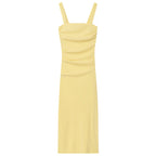 Ruffled Backless Slip Dress