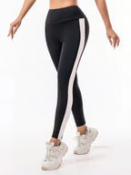 Elastic Letter Print Hip-Lift Leggings