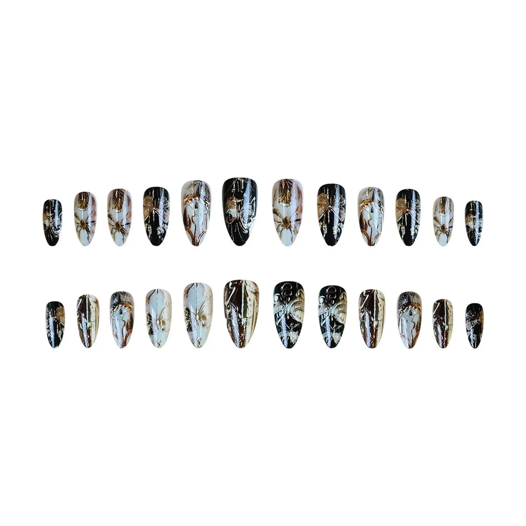 set Medium long fake nails