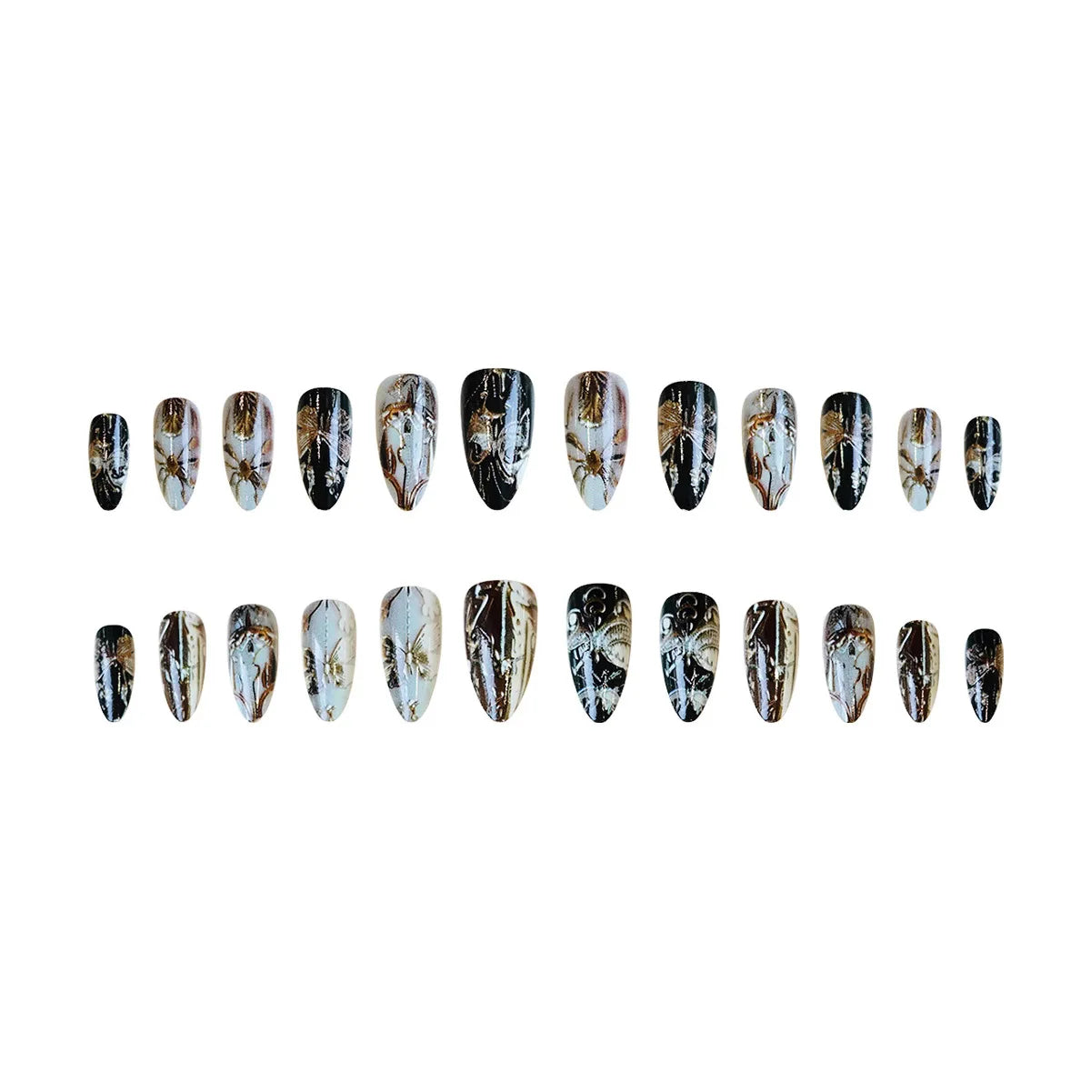 set Medium long fake nails
