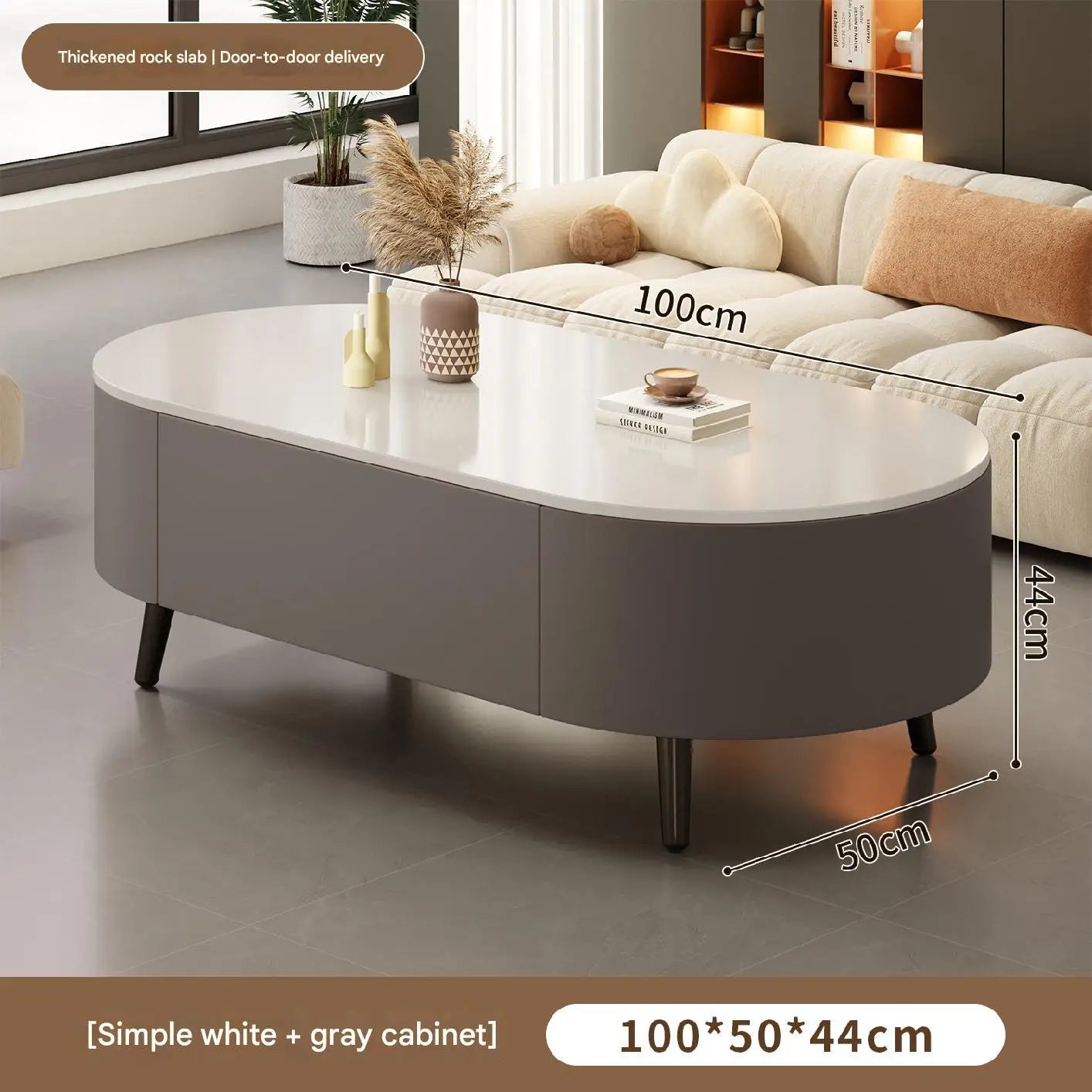 Modern Oval Coffee Table