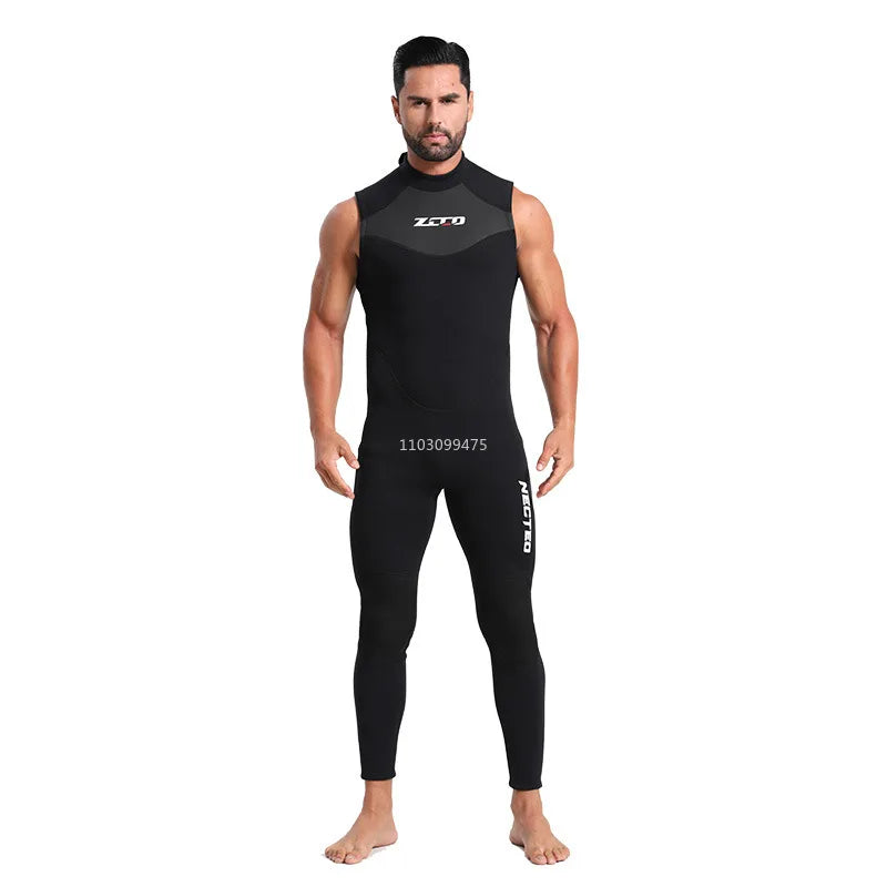 Sleeveless Freediving Neoprene Wetsuit