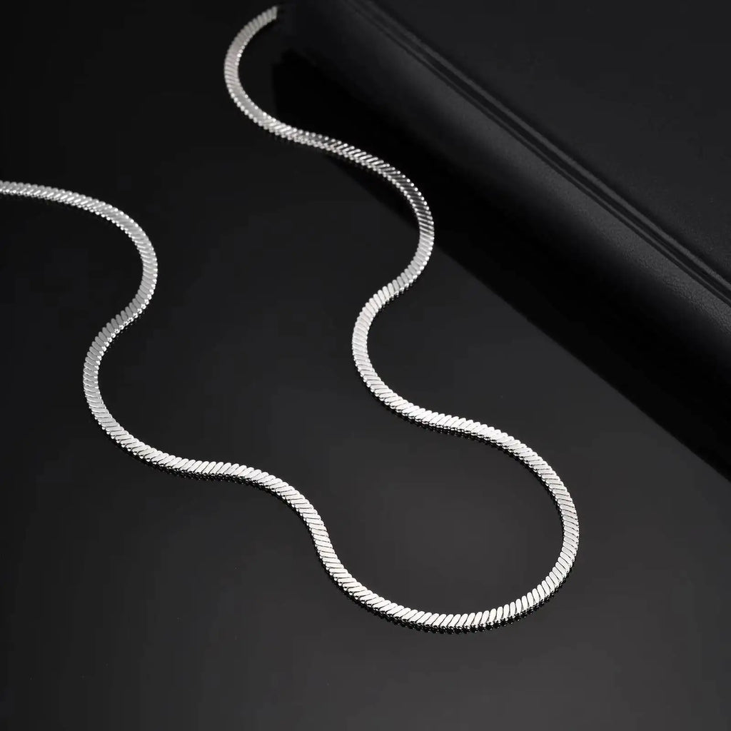 Vnox Flat Snake Necklace