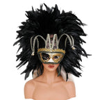 Feather Masquerade Party Mask