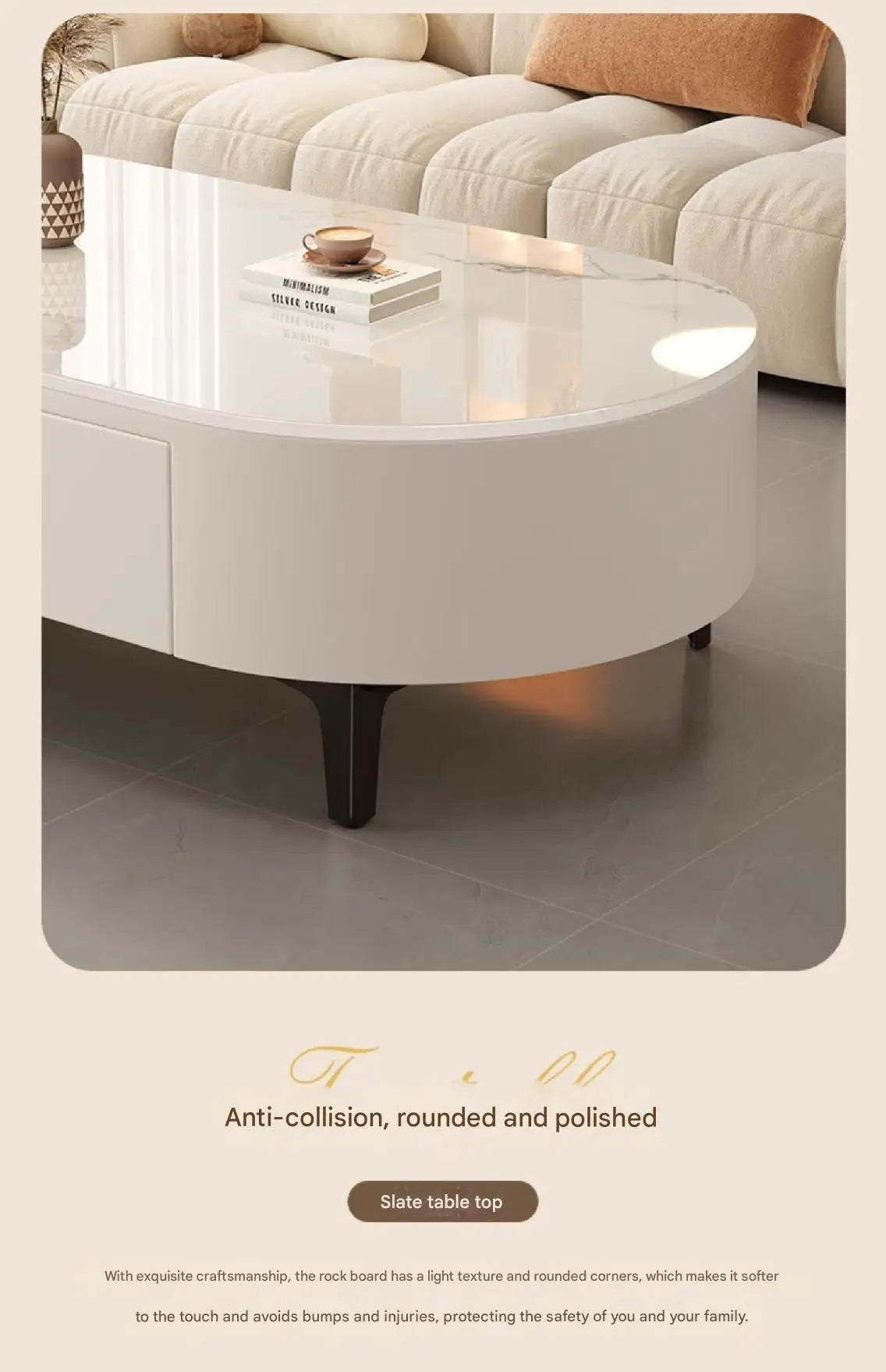 Modern Oval Coffee Table