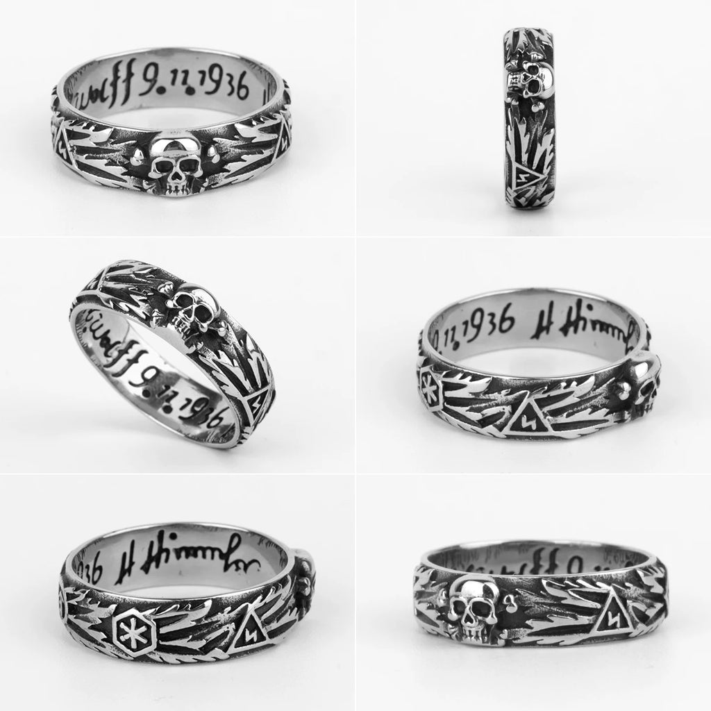 Gothic Skull Eagle Ring