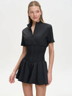 Mozision Sleek Zip-Front Slim Playsuit