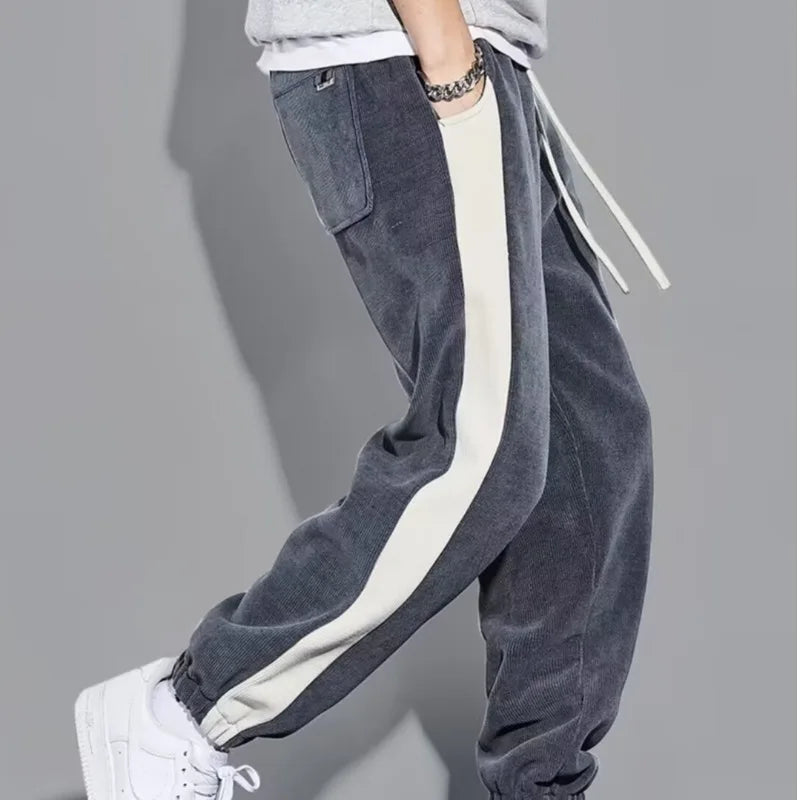 Corduroy Loose Sports Pants