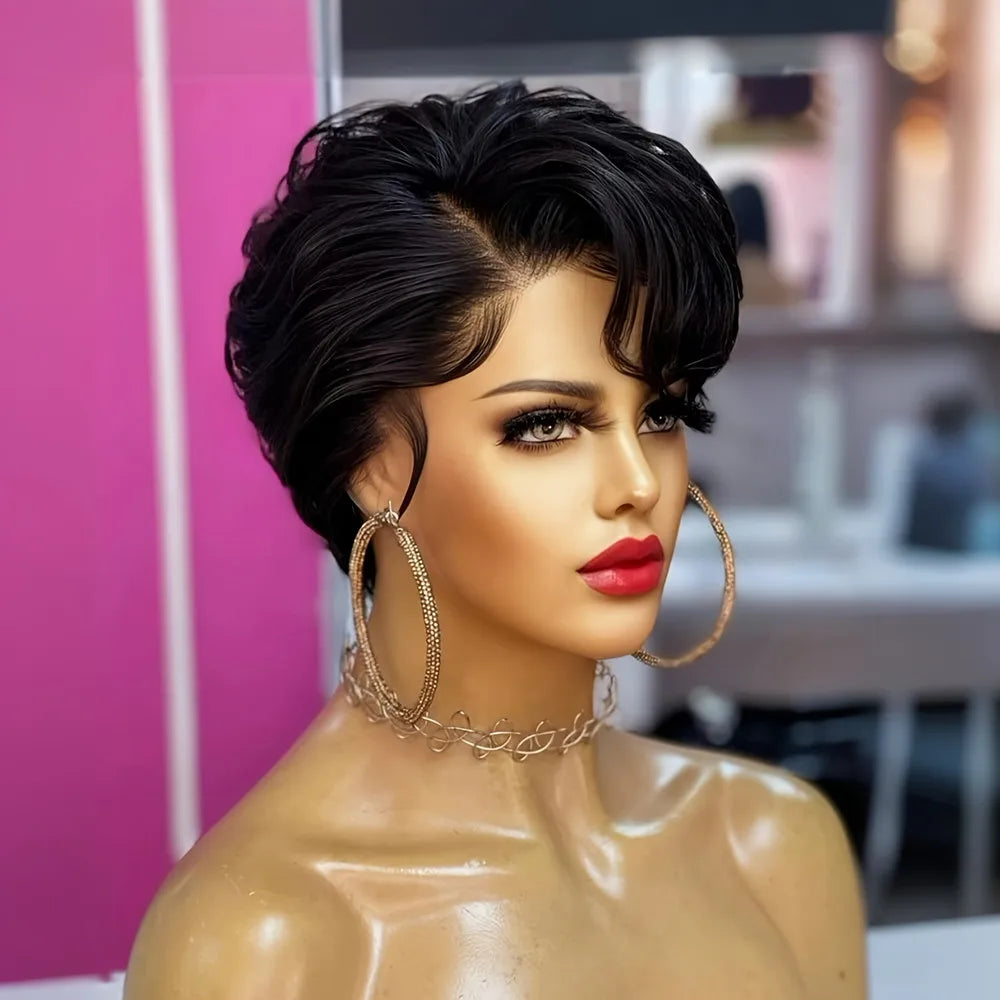 Short Curly Pixie Wig