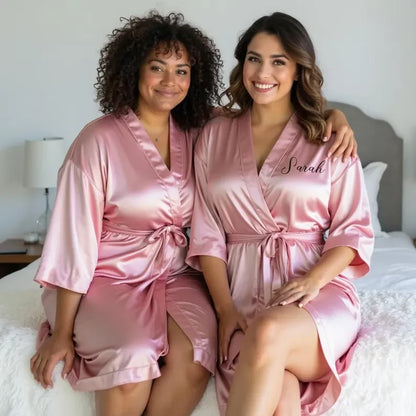Personalized Satin Bridesmaid Robe