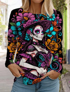Sugar Skull Long Sleeve Shirt