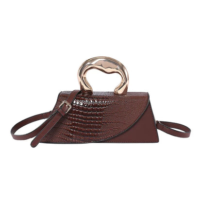 Designer Alligator Shoulder Bag