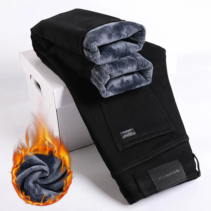 Men’s Winter Fleece-Lined Jeans