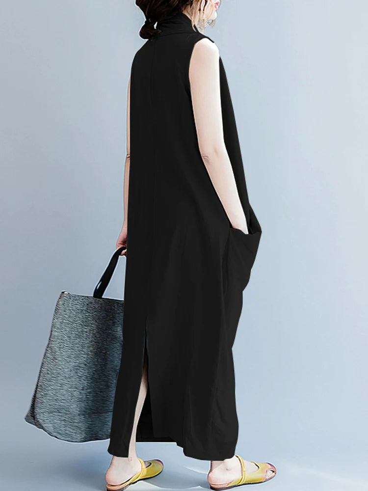 Oversize Asymmetrical Maxi Dress