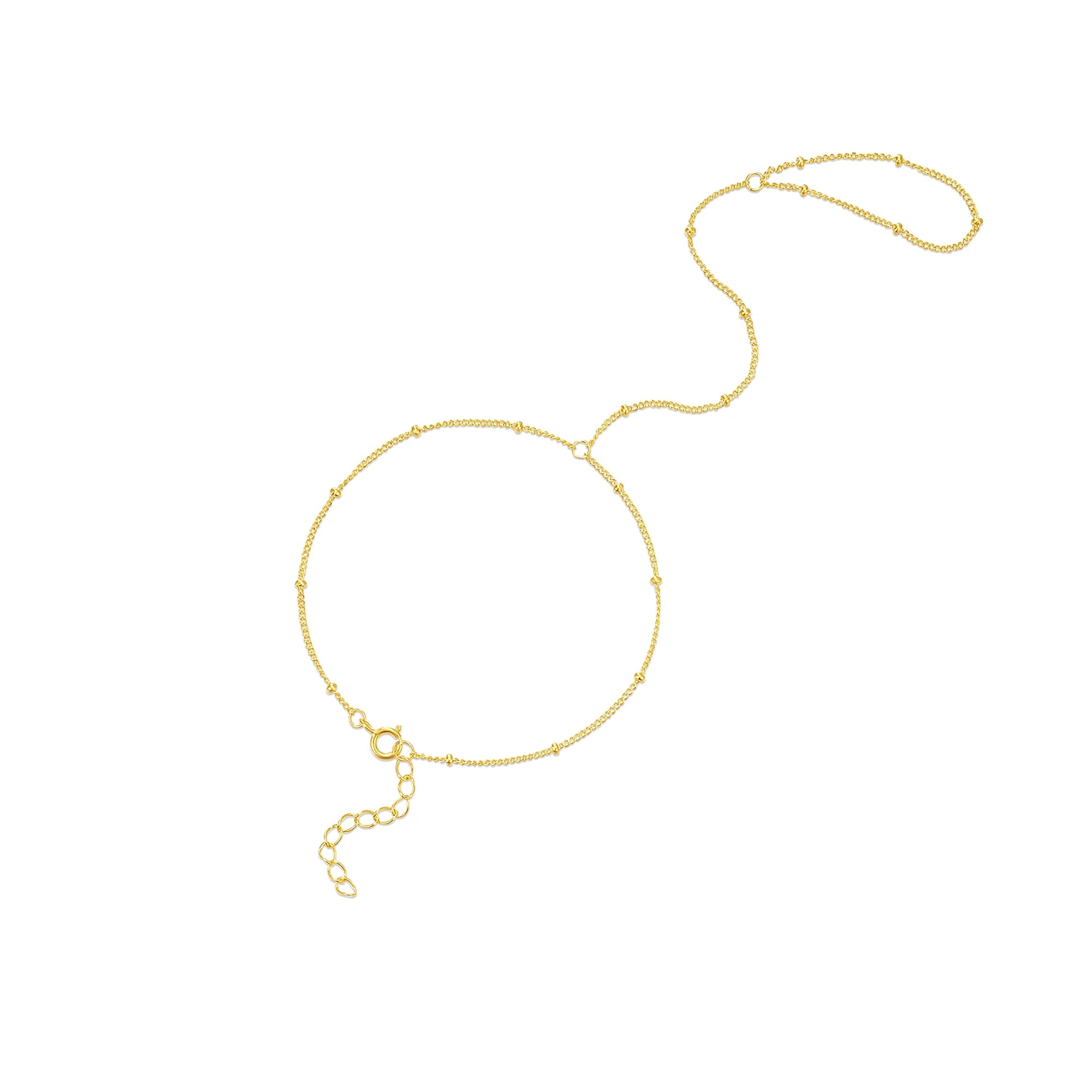 Zircon Silver Charm Bracelet