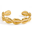 Gold Geometric Bangle Bracelet