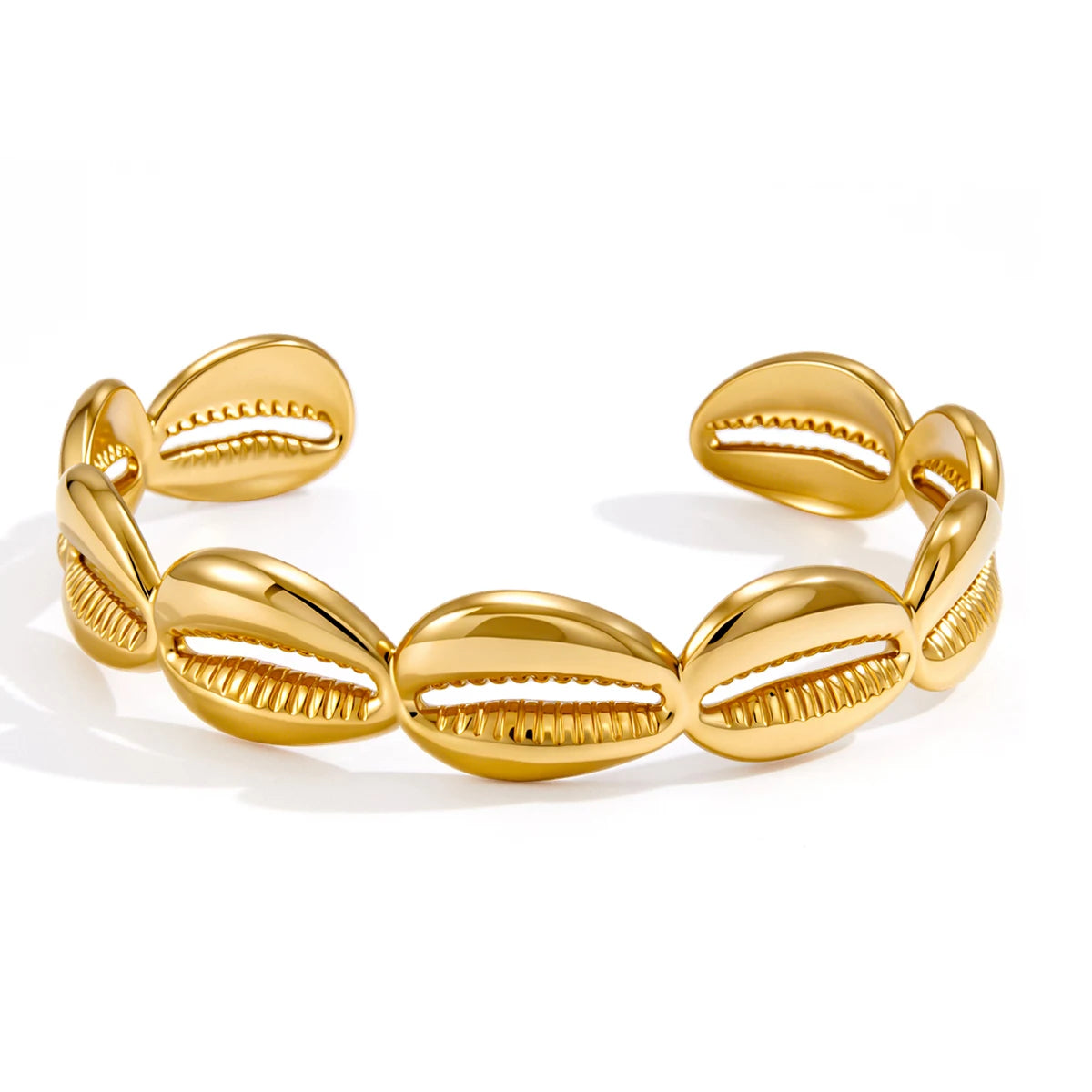 Gold Geometric Bangle Bracelet