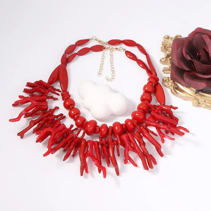 Women's Fashion Coral Choker