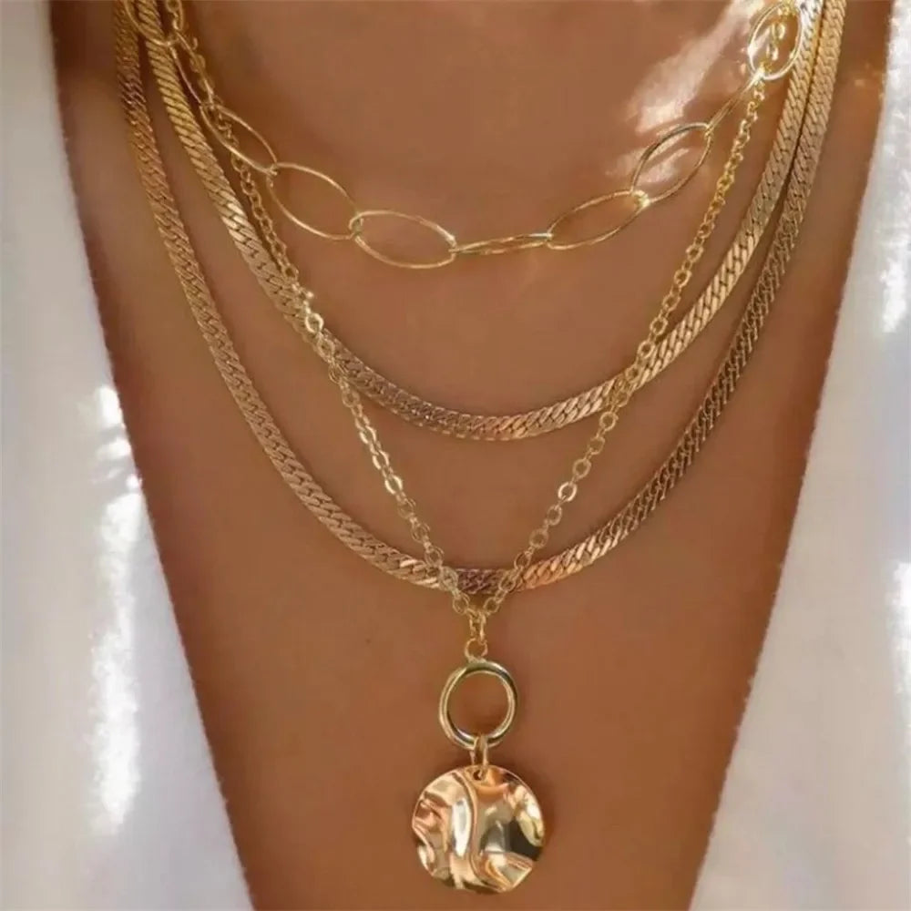 Multilevel Hip Hop Necklace