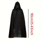 Black Grim Reaper Costume Cloak