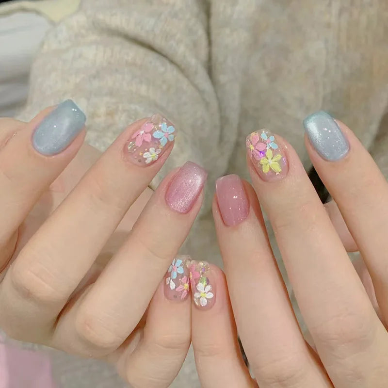 set Medium long fake nails