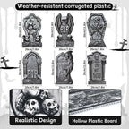 Skeleton Tombstone Yard Signs