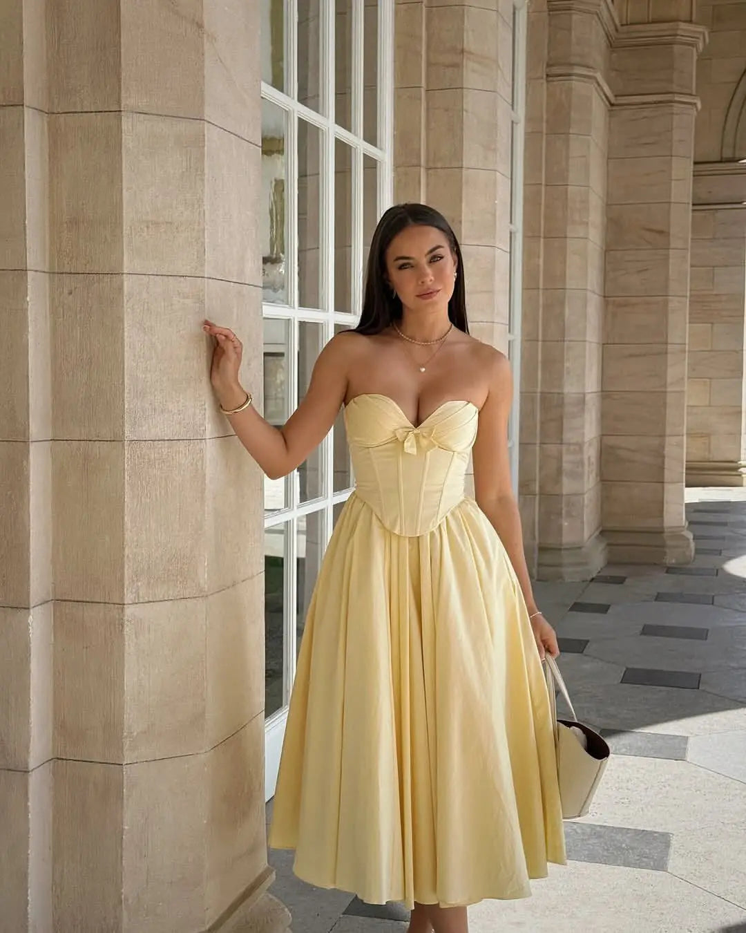 Strapless Sweetheart Corset Dress