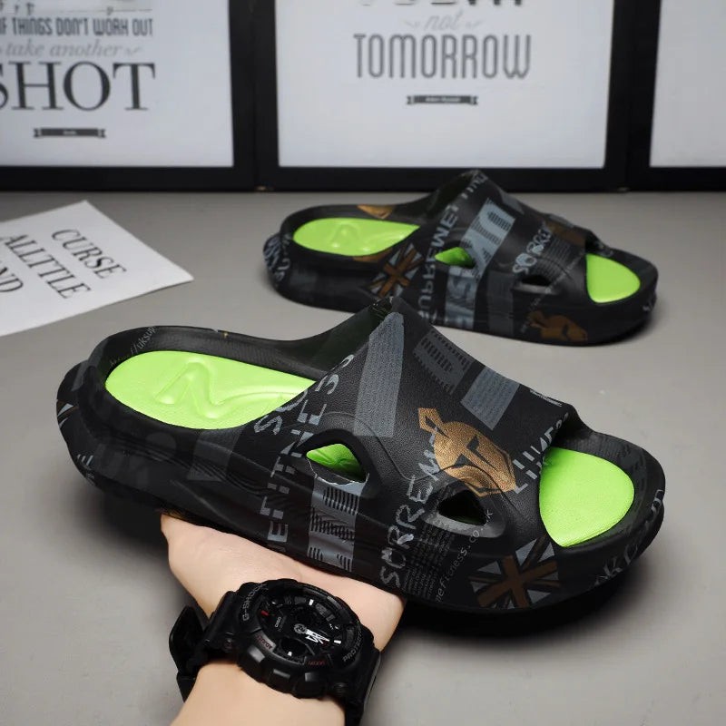 Men's Printed Summer Slides