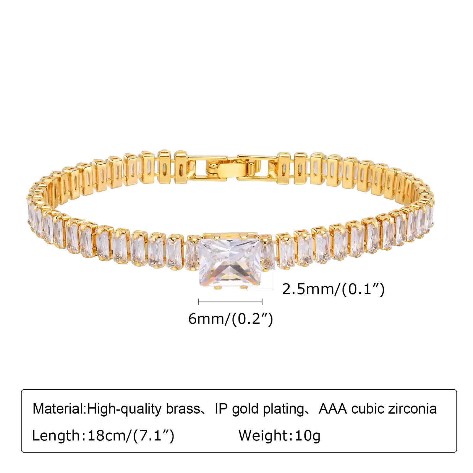 Gold Copper Chain Bracelet