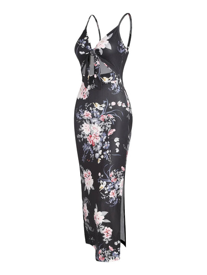 Summer Print Suspender Dress