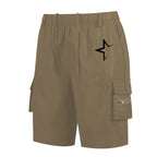 Quick-Dry Star Print Cargo Shorts