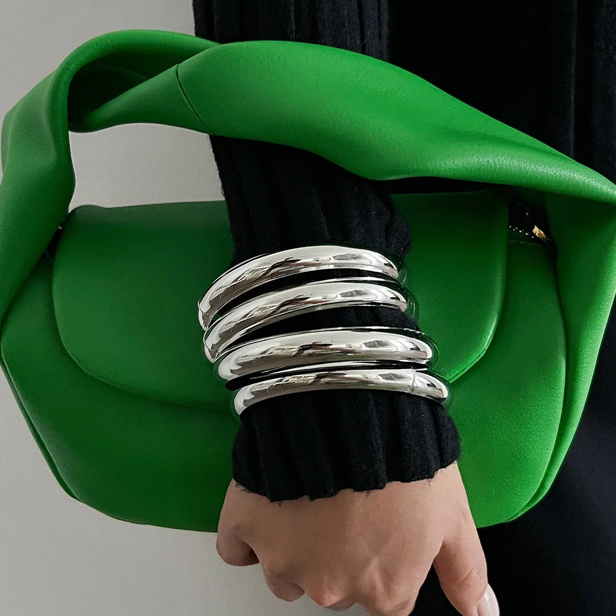 Punk Metal Bangle Set