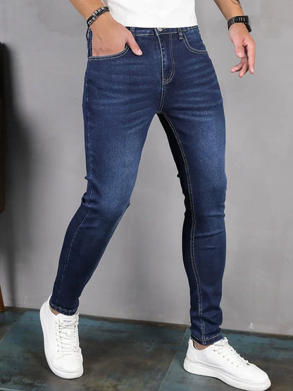 Mens Skinny Pencil Jeans