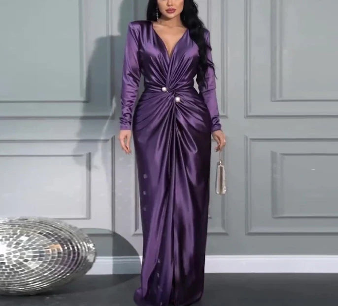 Elegant Autumn Evening Dress