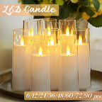 Flameless LED Flicker Candles
