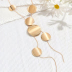 Geometric Long Tassel Necklace