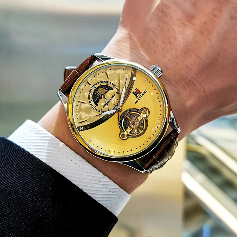 AOKULASIC Formal Skeleton Automatic Watch